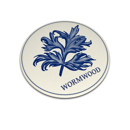 Leather Coaster Featuring Wormwood from the Plan C Collection