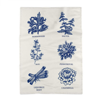 Tea Towel with Plan C Botanical Designs