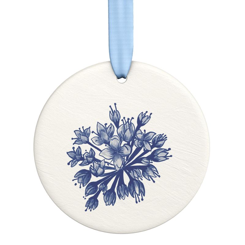 Ceramic Ornament Featuring Pennyroyal from the Plan C Collection