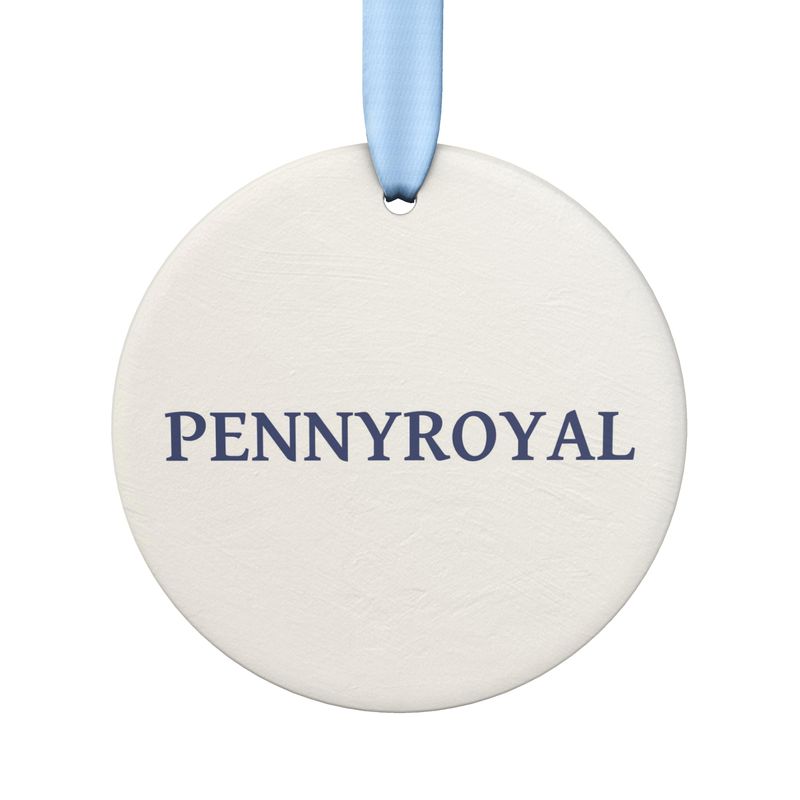 Ceramic Ornament Featuring Pennyroyal from the Plan C Collection