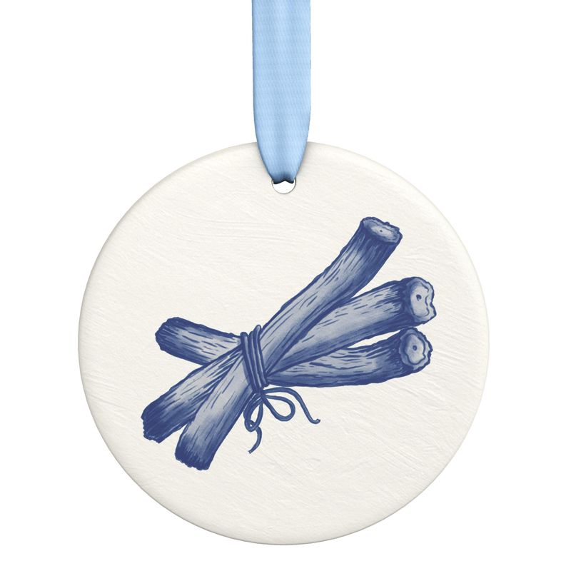 Ceramic Ornament Featuring  Licorice Root from the Plan C Collection