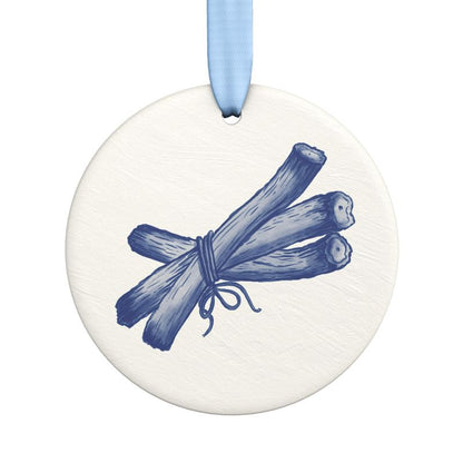 Ceramic Ornament Featuring  Licorice Root from the Plan C Collection