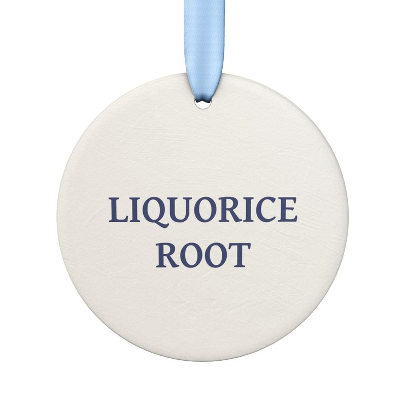 Ceramic Ornament Featuring  Licorice Root from the Plan C Collection