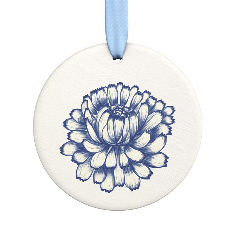 Ceramic Ornament Featuring Calendula from the Plan C Collection