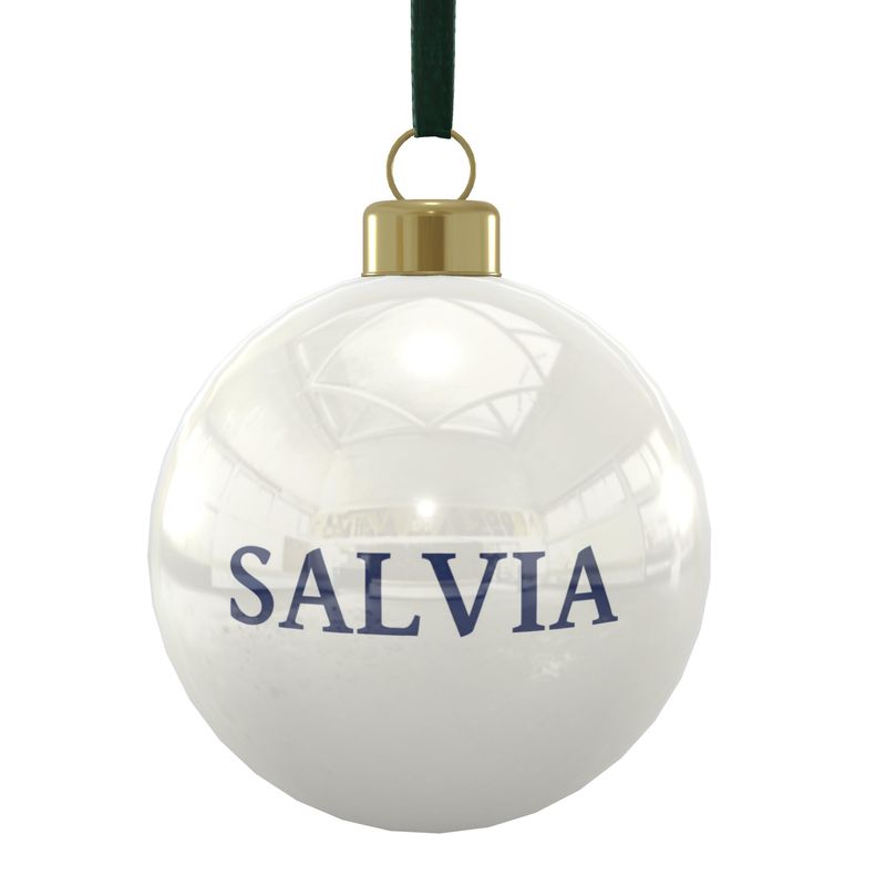 Bone China Ornament Featuring Salvia from the Plan C Collection
