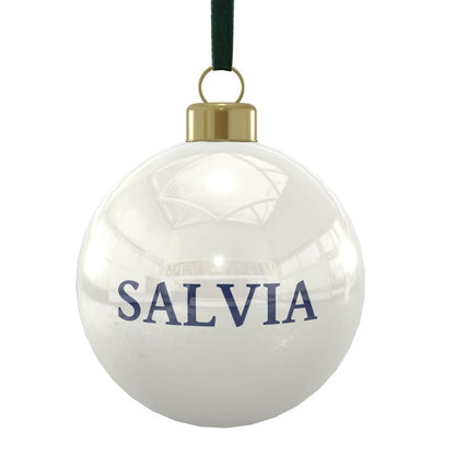 Bone China Ornament Featuring Salvia from the Plan C Collection